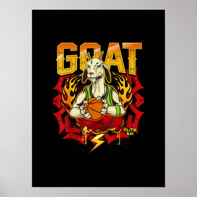 Basketball Goat Gift Poster (Framsidan)