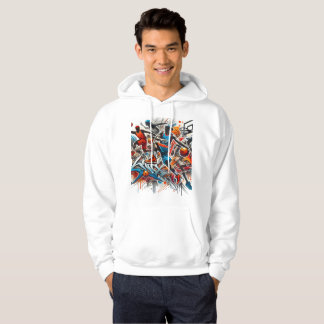 Basketball Graffiti Art Hoodie - djärv Sportkläder