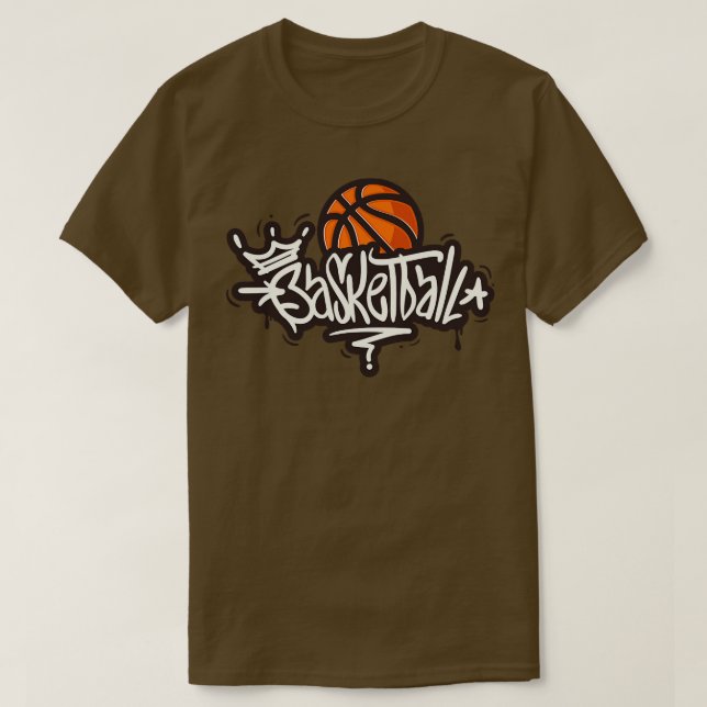 Basketball Grafi Art T Shirt (Design framsida)