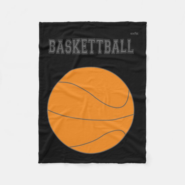 Basketball-grafik nr 1 fleecefilt (Framsidan)
