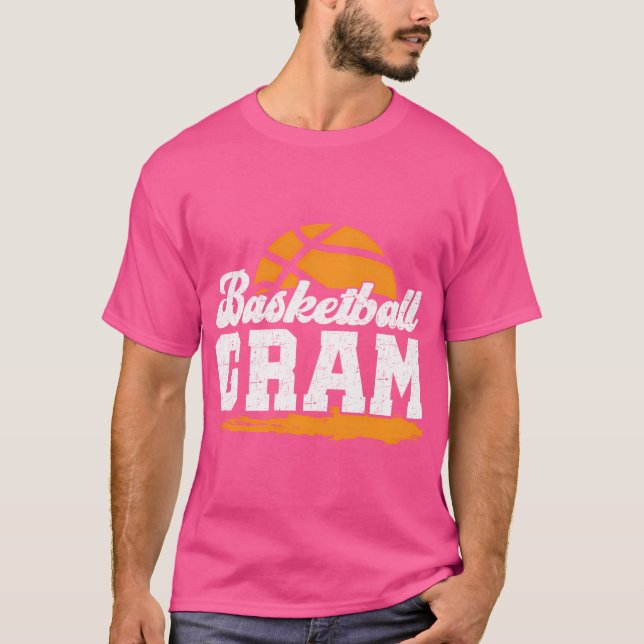 Basketball Gram Grandma Gram av basketspelare T Shirt (Framsida)