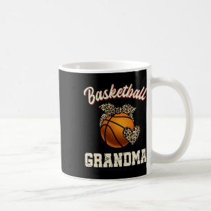 Basketball Grandma Leopard Basketball Player Kaffemugg