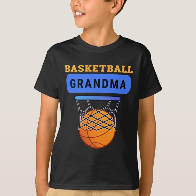 Basketball Grandma T Shirt (Framsida)