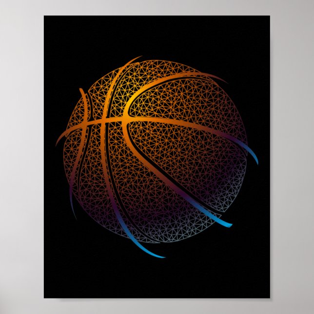 Basketball Graphic Balling Tees Poster (Framsidan)