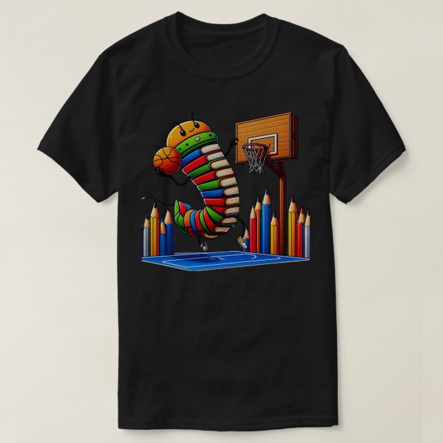 Basketball Graphic for Readers and Bookworm T Shirt (Design framsida)