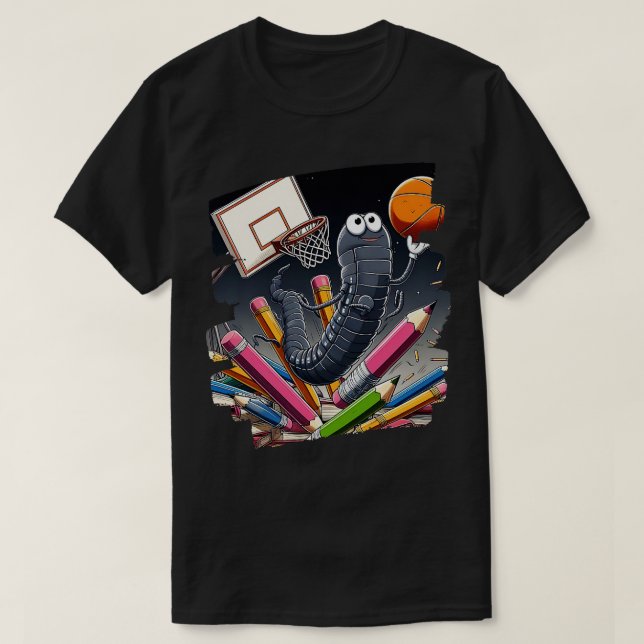 Basketball Graphic for Readers and Bookworm T Shirt (Design framsida)