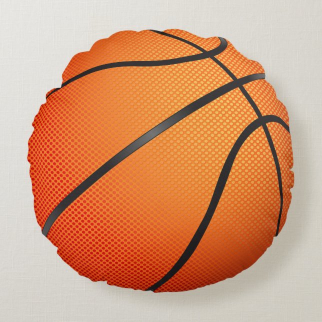 Basketball Graphic Rund Kudde (Framsidan)