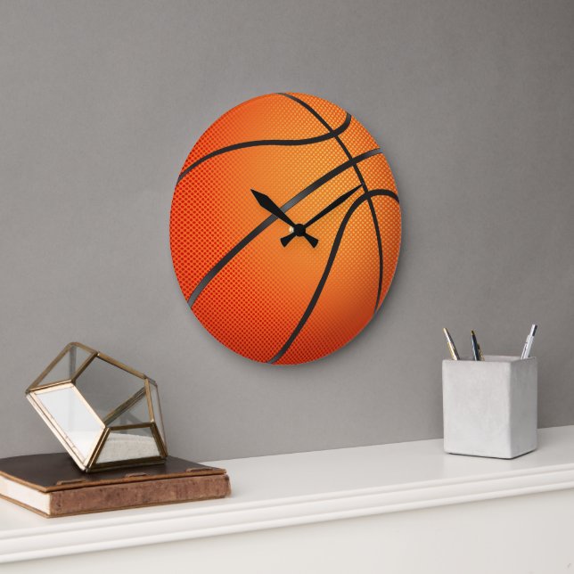 Basketball Graphic Stor Klocka (Kontor)