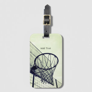 Basketball Grått Luggage Tag Bagagebricka