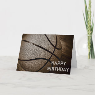 Basketball Grattis på födelsedagen-kort Kort