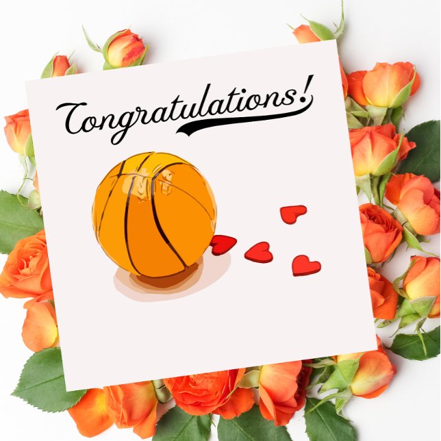 Basketball Grattiss med kärlek Kort (Skapare uppladdad)