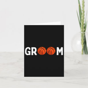 Basketball Groom Bröllop Funny Kort