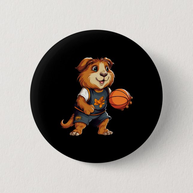 Basketball Guinea Grisar Knapp (Framsida)