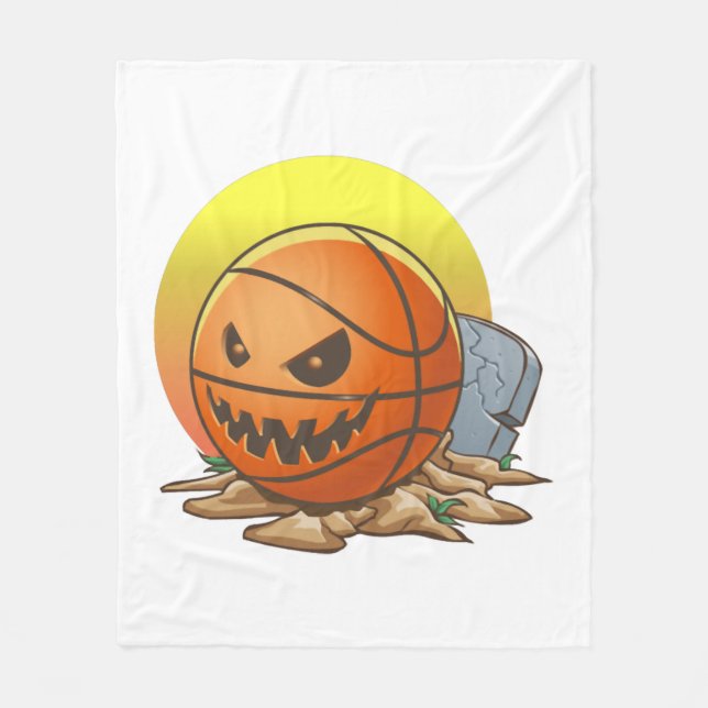 Basketball Halloween Fleecefilt (Framsidan)
