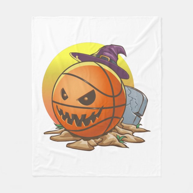 Basketball Halloween Fleecefilt (Framsidan)