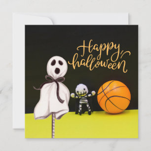 Basketball Halloween Ghost Spooky Scary