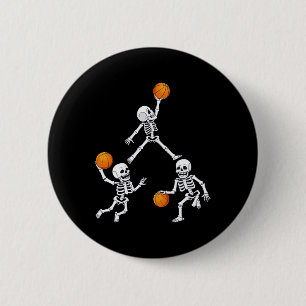 Basketball Halloween Skeleton Dunking Dribble Boys Knapp