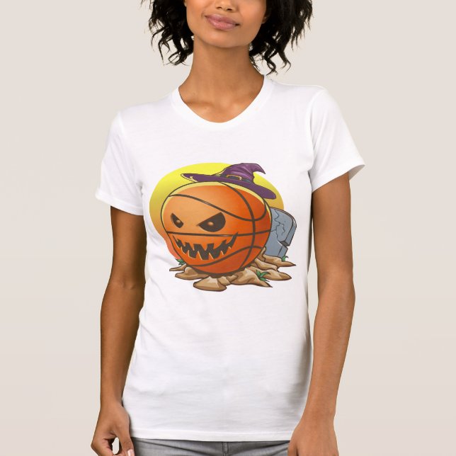 Basketball Halloween T Shirt (Framsida)