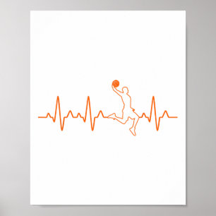 Basketball Heartashspelare Player - allt Coach Gif Poster