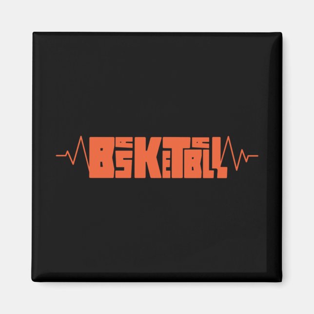 Basketball Heartslag (2) Magnet (Framsidan)