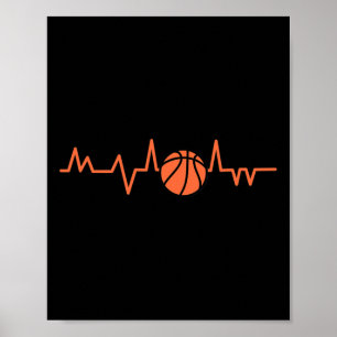 Basketball Heartslag Ball 1 Poster