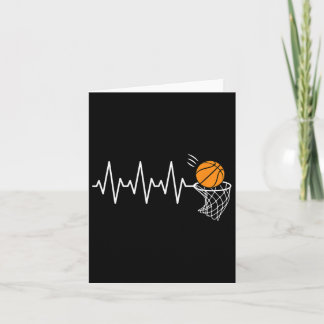 Basketball Heartslag Basketball Älskare Kort