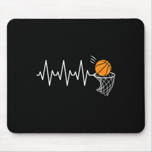 Basketball Heartslag Basketball Älskare Musmatta