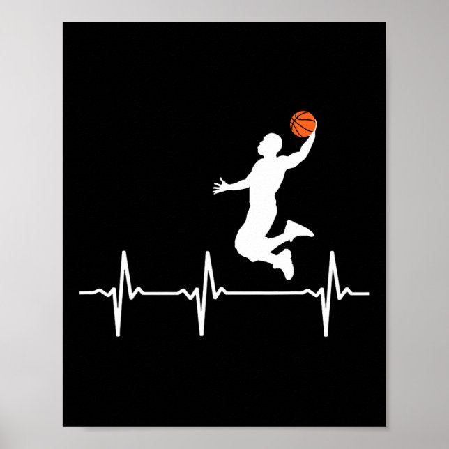 Basketball Heartslag för manar och Boys Poster (Framsidan)