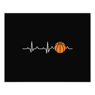 Basketball Heartslag Fototryck