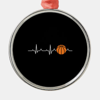 Basketball Heartslag Julgransprydnad Metall