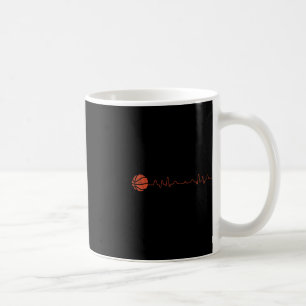 Basketball Heartslag Player Gift Kaffemugg