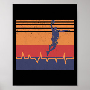 Basketball Heartslag Poster