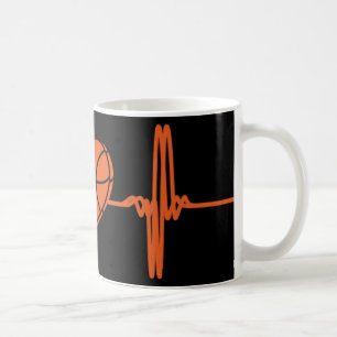 Basketball Heartslag Sport Motiv Kaffemugg
