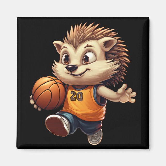 Basketball Hedgehog 1 Magnet (Framsidan)