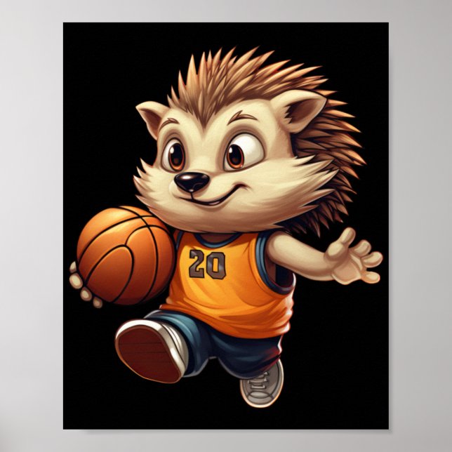 Basketball Hedgehog 1 Poster (Framsidan)
