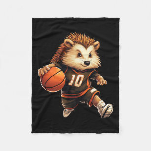 Basketball Hedgehog Fleecefilt