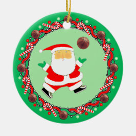 Basketball Helgdag Gift Ceramic Ornament