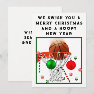 Basketball Helgdag-julkort Julkort