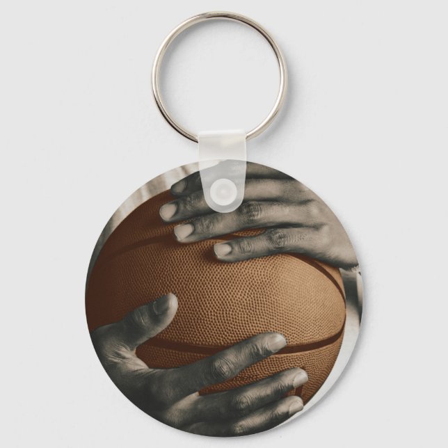 BASKETBALL HUG - MIN SPORT KEYCHAIN NYCKELRING (Framsida)