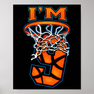 Basketball I 9-årsdagars flicka Poster