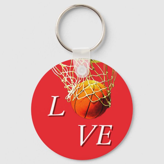 Basketball I Love Nyckelring (Framsida)