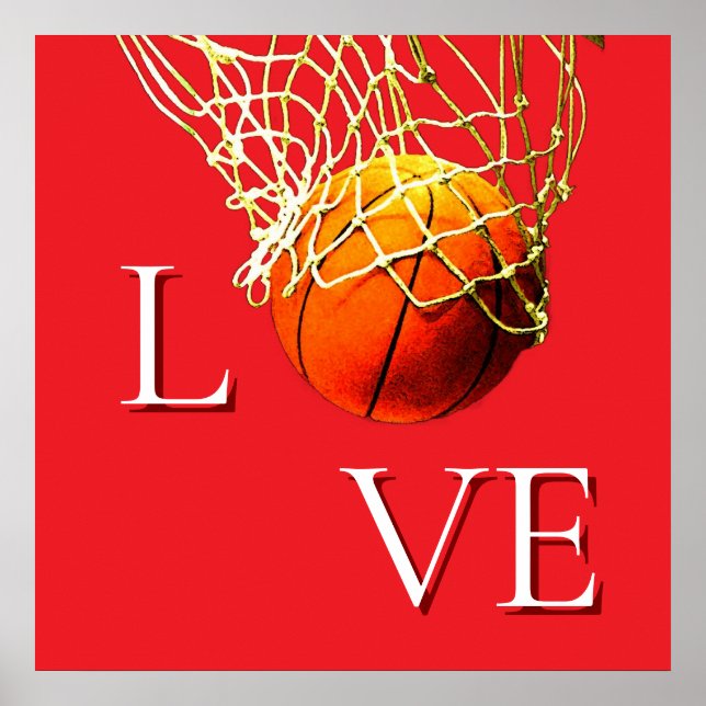 Basketball I Love Poster (Framsidan)