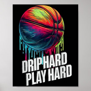Basketball Ice Cream-drivrutin för unga pojkar fli Poster