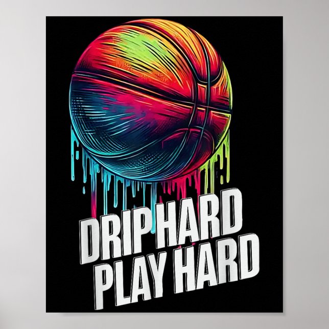 Basketball Ice Cream-drivrutin för unga pojkar fli Poster (Framsidan)