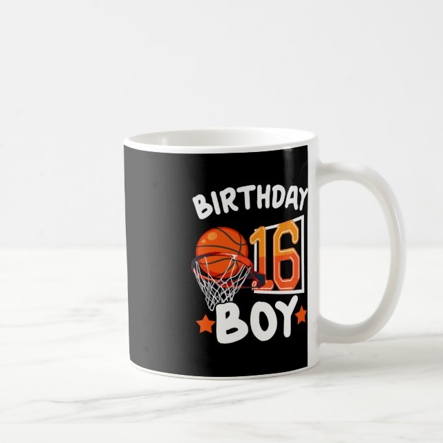 Basketball Im 16 år gammal 16:e födelsedagspojkdec Kaffemugg (Höger)