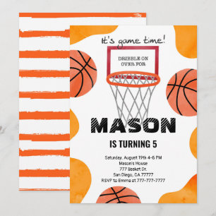 basketball inbjudan