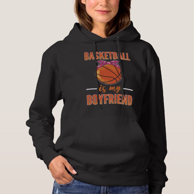 Basketball Is My Boyfriend  Basketball Girl T Shirt (Framsida)
