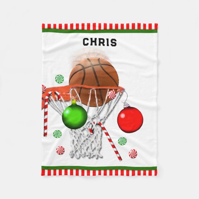Basketball jul fleecefilt (Framsidan)