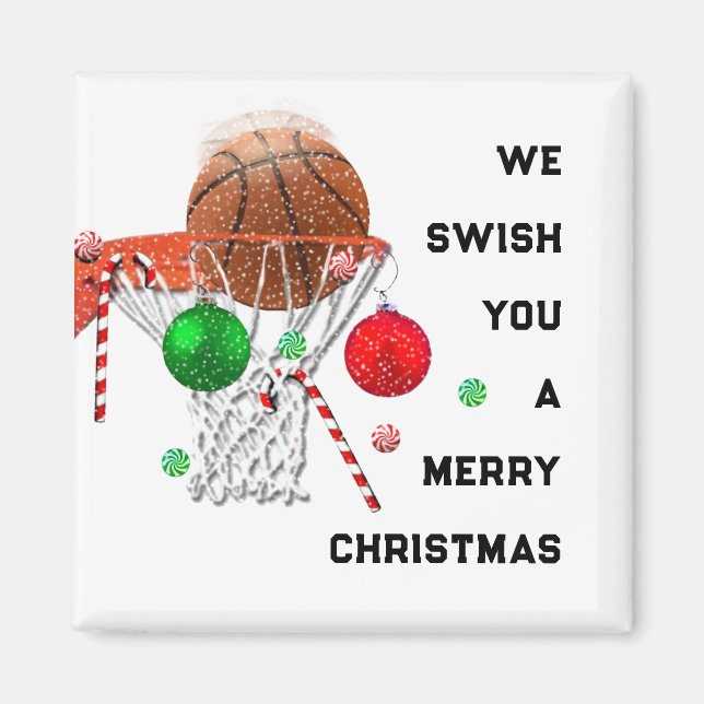Basketball jul magnet (Framsidan)