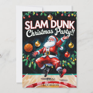 BASKETBALL Jul Party Inbjudningar